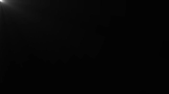 Abstract Soft White Light Flare on Dark Background soft golo light.4k Animation video.