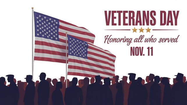 Veterans Day Military Tribute American Flag Remembrance Poppy Family Homecoming Dog Tags Salute - Powered by Adobe