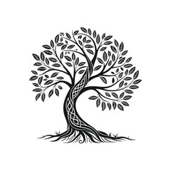 Obraz premium vector tree silhouette