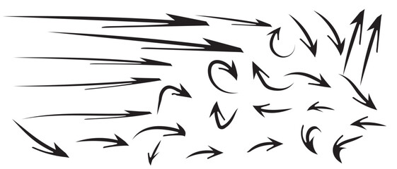 Black and white abstract explosion background with flying bird silhouettes illustration