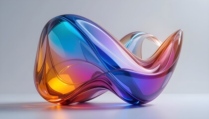 futuristic glass shape