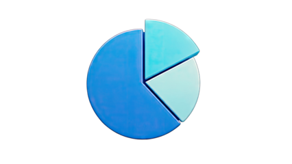 Pie Chart Showing Data on White Background