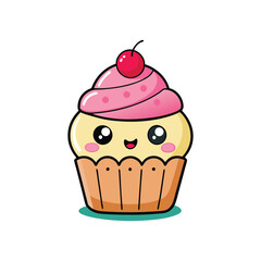 chocolate cupcake with cherry