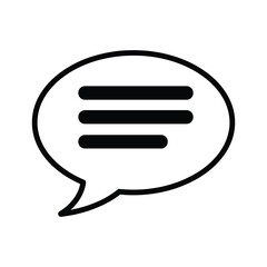 Simple speech bubble icon