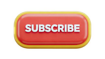 Subscribe Button - Clickable Red Button on White Background