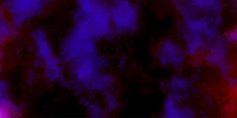 Abstract blue and purple art background with dark space, smoke, and fractal light texture