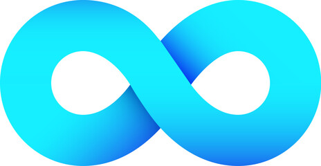Blue infinity loop