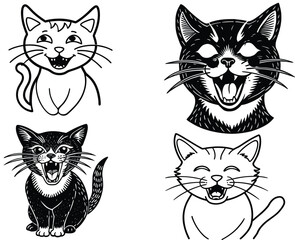 Fototapeta premium cat emotions 