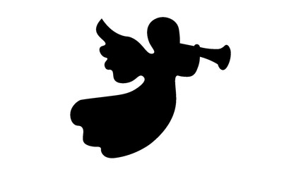 silhouette of a reindeer. png