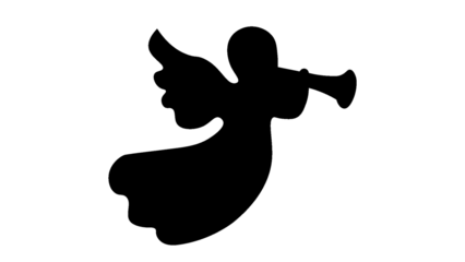 silhouette of a reindeer. png