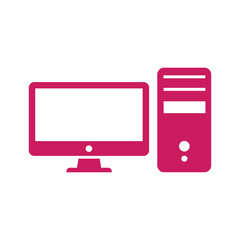 Desktop computer system with monitor and cpu