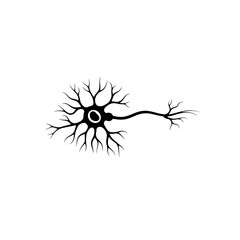 Neuron Cell Icon Silhouette Vector