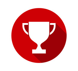 Cup icon, trophy sign, victory cup symbol