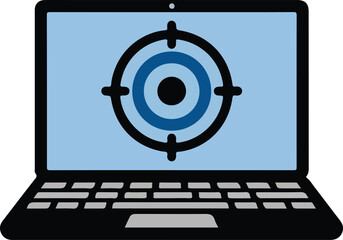 Focus Mode Productivity Flat Vector Icon