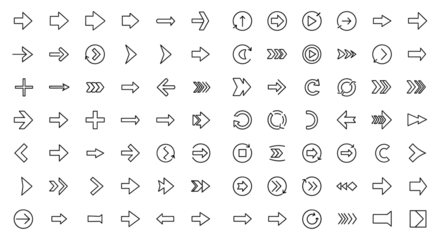Collection of various arrow symbols and icons