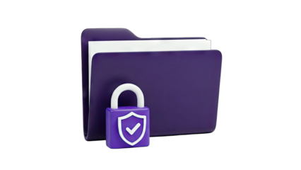 Secure Folder with Padlock: Data Protection Concept