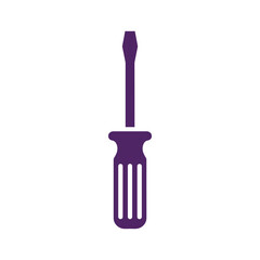 Screwdriver icon on white background