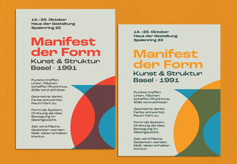 Swiss Style Grotesk Poster Template