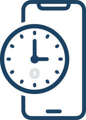 Screen Time Limit and App Usage Flat Icon