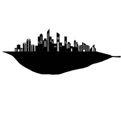 Fototapeta premium city skyline silhouette