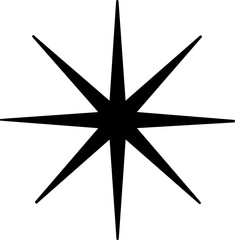 Fototapeta premium Sparkle Starburst Icon Shining Light Effect Symbol Featuring Radiant Twinkle, Glow, Shine, Sparkling Star in Flat Style for Decorative Graphic Vector Elements