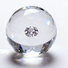 crystal ball isolated on white background