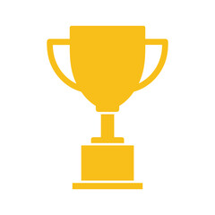 Golden trophy icon representing achievement and success