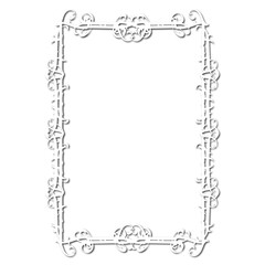 Vintage decorative vector frame in Gothic style - elegant black vector frame on white background, SVG,  middle ages, hallowen, Christmas.