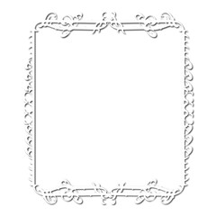 Vintage decorative vector frame in Gothic style - elegant black vector frame on white background, SVG,  middle ages, hallowen, Christmas.