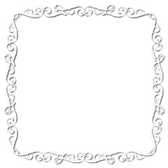 Vintage decorative vector frame in Gothic style - elegant black vector frame on white background, SVG,  middle ages, hallowen, Christmas.