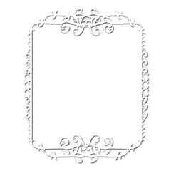 Vintage decorative vector frame in Gothic style - elegant black vector frame on white background, SVG,  middle ages, hallowen, Christmas.