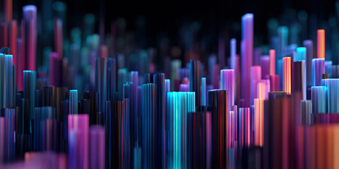 Obraz premium Digital background. Can be used in the description of network abilities, technological processes, digital storages, science, education, etc.
