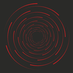 Futuristic Circular Abstract Lines Pattern