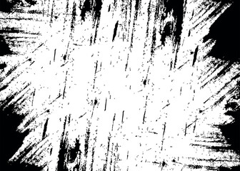 Grunge texture. Monochrome texture. Grunge black and white pattern. Brush strokes. Scratches Strokes.
