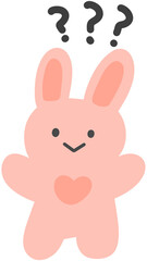 Obraz premium Curious Animal Character with Questioning Expression Hand Drawn Illustration