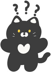 Curious Animal Character with Questioning Expression Hand Drawn Illustration