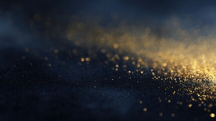 Fototapeta premium luxury dark background with floating golden dust, premium branding style