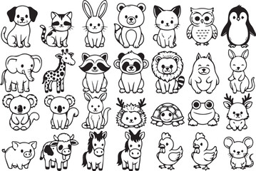 Fototapeta premium Hand Drawn Animal Art Style