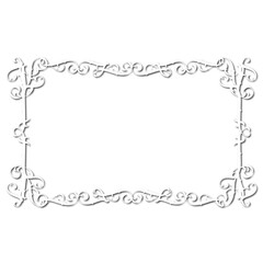 Vintage decorative  frame in Gothic style - elegant white frame on white background, JPG, 300 DPI , north runes frame, middle ages, hallowen, Christmas.