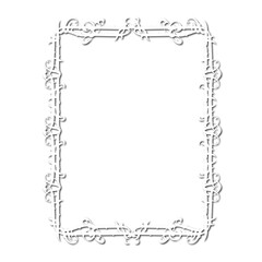Vintage decorative  frame in Gothic style - elegant white frame on white background, JPG, 300 DPI , north runes frame, middle ages, hallowen, Christmas.