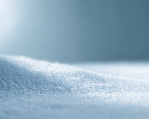 Obraz premium minimal winter background with snow texture, soft blue gradient, calm mood, copy space, modern corporate design