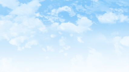 The sky is blue with a few clouds scattered throughout  photo