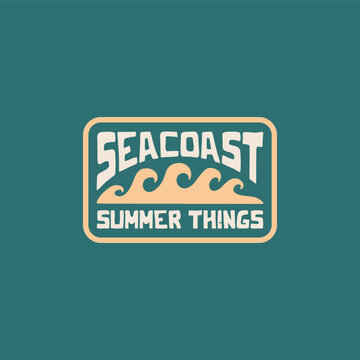 Hand drawn vintage surfing illustration with retro lines and classic beach vibes. Perfect for apparel, posters, branding, and summer lifestyle designs.