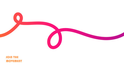 Neon gradient ribbons twist with lively squiggles and rainbow waves. 