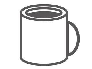 シンプルなマグカップのアイコン素材2