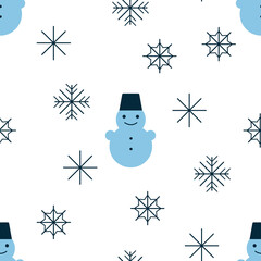 A seamless pattern with winter. 