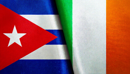アイルランドの国旗とキューバの国旗(Ireland flag & Cuba flag.)
