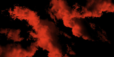 Red light modern background, red particles explosion on black background graphics pattern, image of realistic red water wave with splatters isolated on black background, red grange powder explosion. 