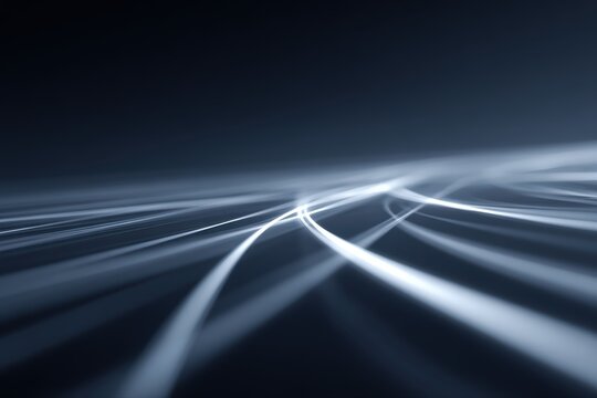 A dynamic abstract background featuring parallel paths diverging into a vast open space, illustrating strategic decision-making and exploring alternative options.