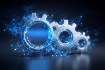 abstract background with gears